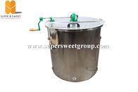 Stainless Steel 6 Frame Honey Extractor , Manual Honey Extractor Machine