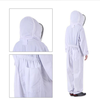 Professional Grade Bee Suits , Full Body Bee Suit Protective 100% Cotton Bee keeping suit ventilated