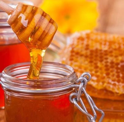 100% Pure Natural Amber Polyflora Honey, High Nutritional Value Raw Wildflower Honey for Daily Dietary Supplement