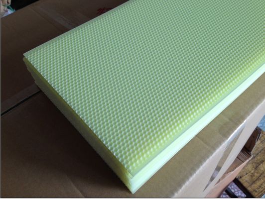 Plastic Beeswax Comb Foundation Sheet Honey Yellow 100% Beeswax Content