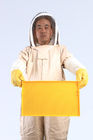Full Body Beekeeping Protective Clothing White Color Cotton Bee Suit