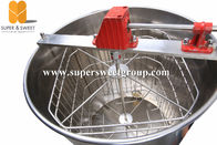 Manual 4 Frames Stainless Steel Honey Extractor With Honey Gate / Legs