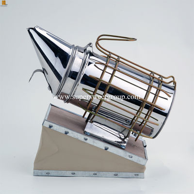 beekeeping supplies stainless steel leather bee smoker drive bees