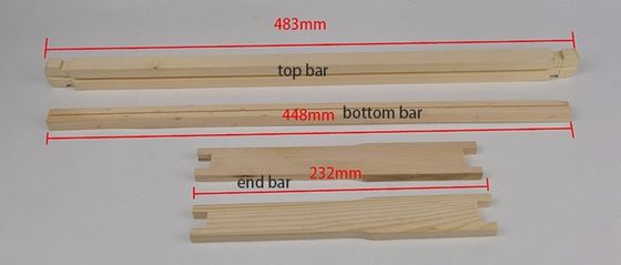 Assembled Wood Bee Frame with Plastic Foundation for Langstroth Beehive