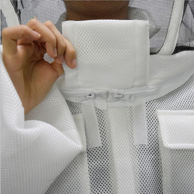 Full Body Beekeeping Ventilated Suit 3 Layer Mesh beekeeping clothes Beekeeper Suit with Round Veil