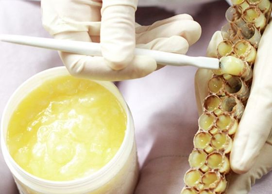 100% Pure Natural Fresh Royal Jelly High Quality Honey Product Food Grade Light Yellow Fresh Royal Jelly