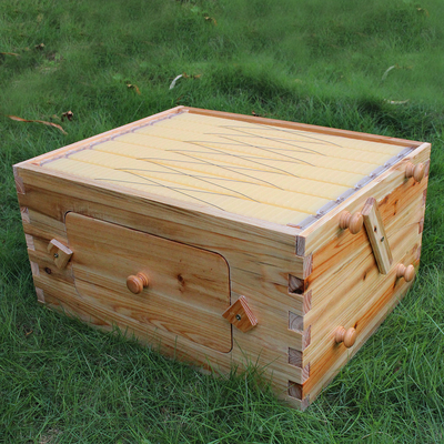 Unassembled Wax-Coated pine Automatic Self-Flowing Bee Hive Apiculture Beekeeping Equipment box Tool Flow Hive