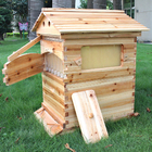 Unassembled Wax-Coated pine Automatic Self-Flowing Bee Hive Apiculture Beekeeping Equipment box Tool Flow Hive