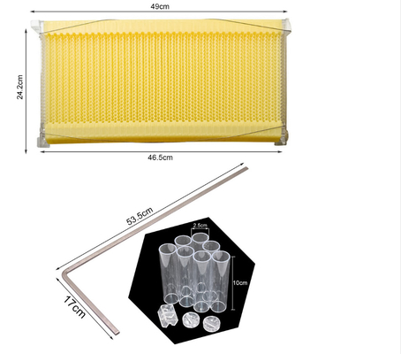 Unassembled Wax-Coated pine Automatic Self-Flowing Bee Hive Apiculture Beekeeping Equipment box Tool Flow Hive