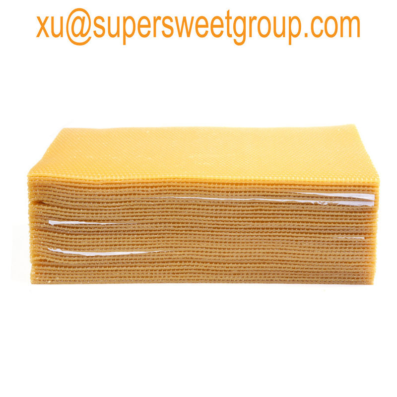 Size Customized Honeycomb Wax Sheets , Pure Beeswax Sheets For Candles