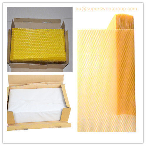 Beekeeping Comb Foundation Sheet / Beeswax Foundation Sheets OEM Acceptable