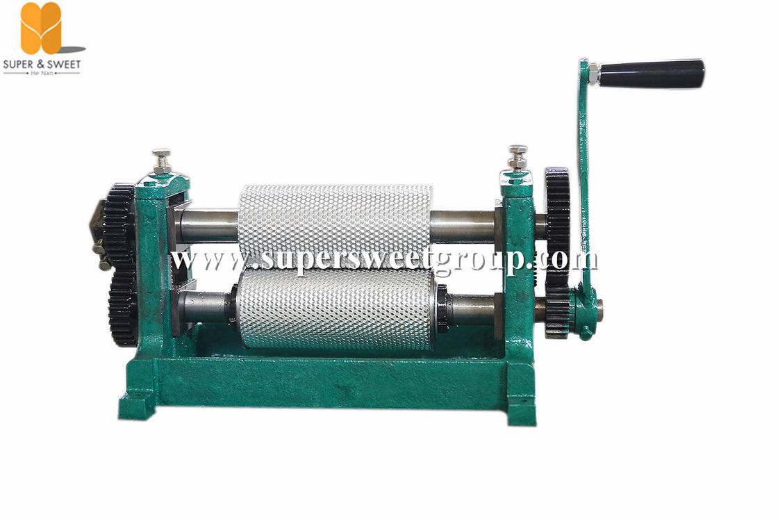 195mm Beeswax Foundation Machine Hand Operated Roller Length Size Customized