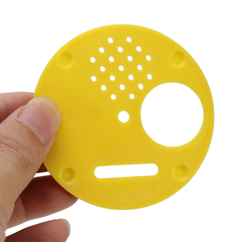 Yellow Beehive Entrance Disc / Nuc Entrance Disc Plastic Material For Apiculture