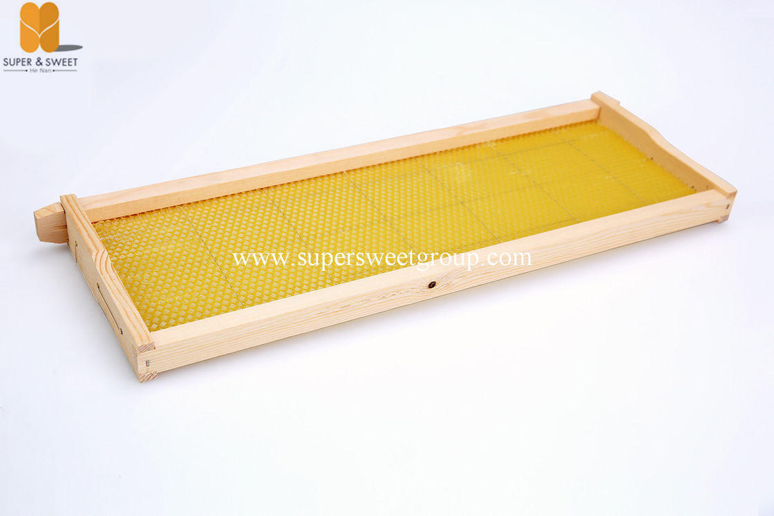 Assembled Wooden Bee Frame With Wire / Foundation Hive Bee Frame